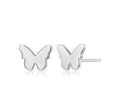 Sterling Silver Butterfly Post Earrings
