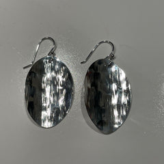 Sterling Silver Oval Earrings