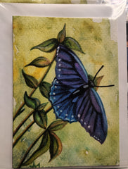 4.5x5" Watercolor Card handmade by local Artist Alexandra Theiss