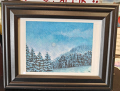 Framed Watercolor Print by Local Artist Alexandra Theiss