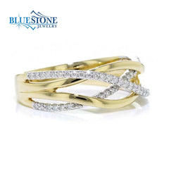 14kt Yellow and White Gold Diamond Ring