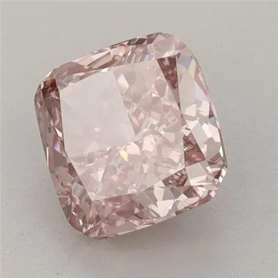 1.58ct Cushion brilliant Lab Grown Diamond (Colour Fancy Intense Brownish Pink, Clarity VVS2, IGI Certified)