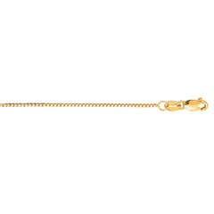 14K Yellow Gold .75mm Classic Box 22 Chain with Lobster Lock