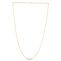 14K Yellow Gold 2.5mm Lite Rolo 16 Chain with Lobster Lock