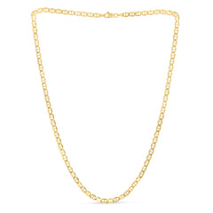 14K Yellow Gold 4.5mm Mariner 22 Chain with Lobster Lock