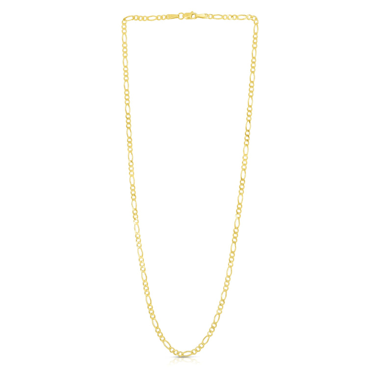 14K Yellow Gold 20 2.8mm Figaro Chain