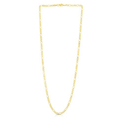 14K Yellow Gold 22 2.8mm Figaro Chain
