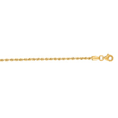 14K Yellow Gold 18 1.8mm Royal Rope Chain with Lobster Lock