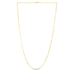 10K Yellow Gold 1.8mm Singapore 18 Chain with Lobster Lock