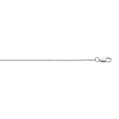 Sterling Silver 1.3mm Classic Box 18 Chain with Lobster Clasp