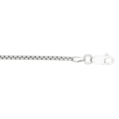 Sterling Silver 1.8mm Round Box 24 Chain with Lobster Clasp
