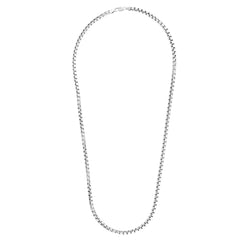 Sterling Silver 4.4mm Round Box 22 Chain with Lobster Clasp