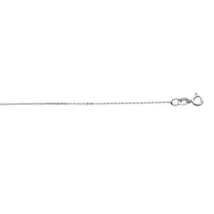 Sterling Silver 0.6mm Diamond Cut Cable 16 Chain with Lobster Clasp