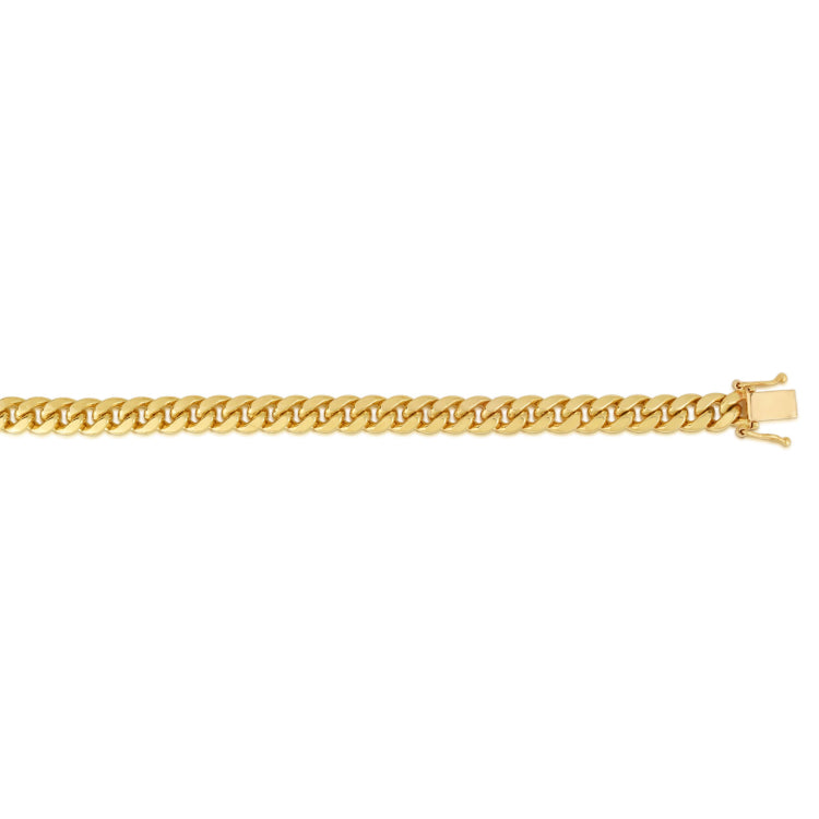 10K Yellow Gold 26 8.2mm Classic Miami Cuban  Chain with Box Lock