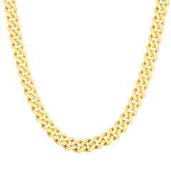14K Yellow Gold 8 6.5mm Lite Miami Cuban Bracelet
