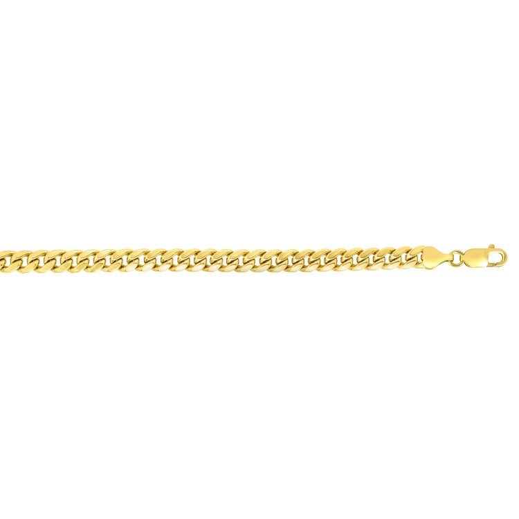 14K Yellow Gold 20 2.6mm Miami Cuban Chain with Lobster Clasp