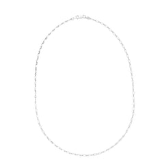 Sterling Silver 24 Paperclip Chain Necklace with Lobster Clasp.