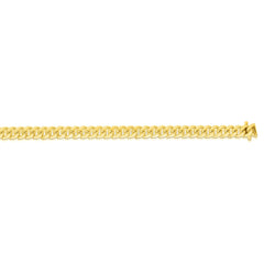 14K Yellow Gold 20 4.9mm Classic Miami Cuban Chain with Box Lock