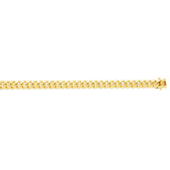 14K Yellow Gold 20 7.1mm Classic Miami Cuban Chain with Box Lock