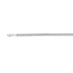 Silver 6.3mm Miami Cuban 22 Chain with Lobster Lock