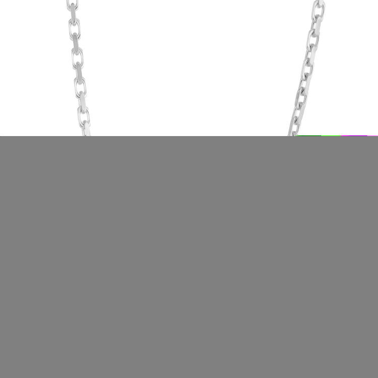 Sterling Silver 2.8mm 22 French Cable Chain with Lobster Clasp. Item is rhodium plated.