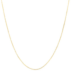 10K Yellow Gold 24 1.3mm French Cable Chain Necklace with Lobster Clasp