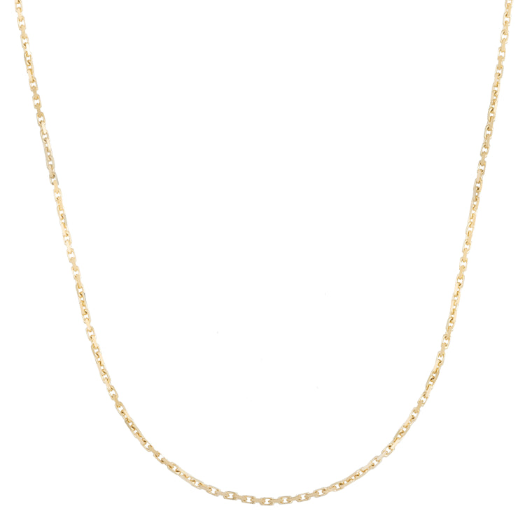 10K Yellow Gold 24 1.9mm French Cable Chain Necklace with Lobster Clasp