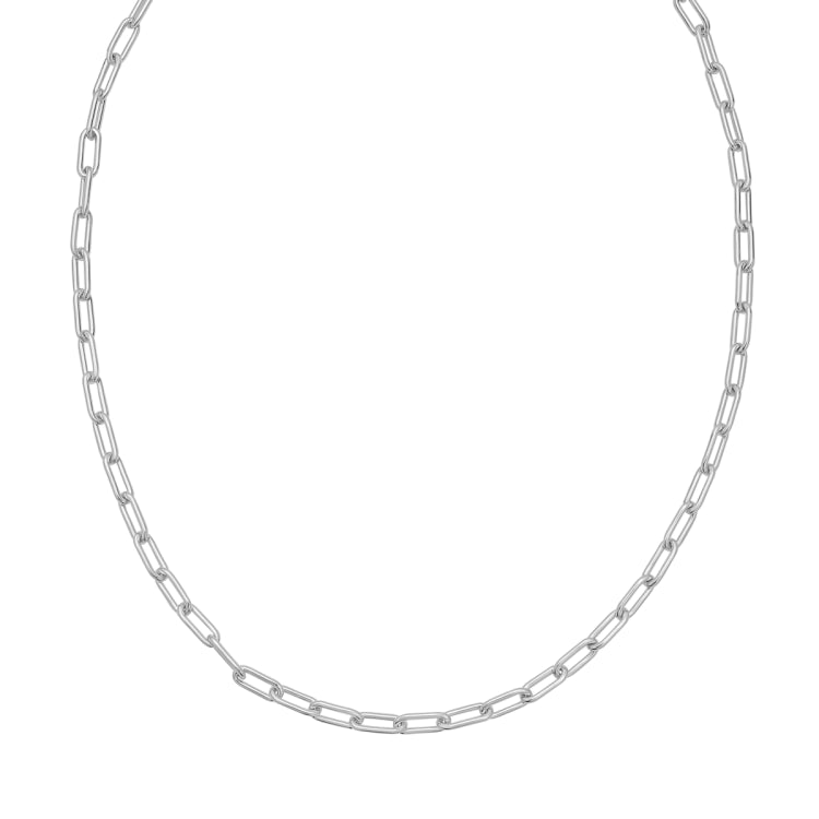 Sterling Silver 18 5.2mm Round Link Paperclip Chain with Lobster Clasp