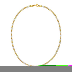 Silver with Gold Plating 18 Fancy Ice Chain with Pear Shaped Lobster Clasp