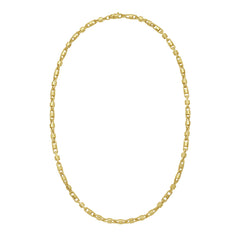 14K Yellow Gold 22 Square Byzantine Chain Necklace with Lobster Clasp