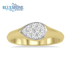 14kt Yellow Gold Diamond Ring- Size 6.5