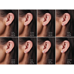 14K Yellow Gold 1/4 CT Lab-Grown White Diamond Earring