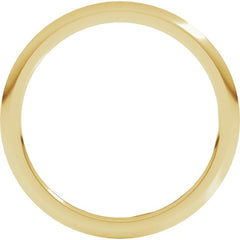 14K Yellow Gold 1 mm Comfort-Fit Half Round Band Size 6