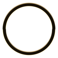 14K Yellow Gold 1 mm Flat Band Size 7.5