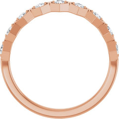 14K Rose Gold 1/3 CTW Natural Diamond Stackable Ring
