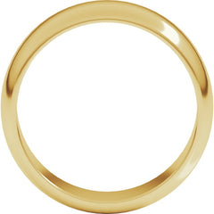14K Yellow Gold 7 mm Half Round Band Size 5