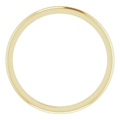 10K Yellow Gold 1.5 mm Half Round Band Size 5