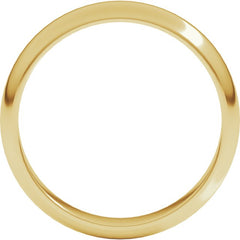 14K Yellow Gold 4 mm Half Round Band Size 5.5