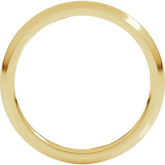 10K Yellow Gold 2 mm Comfort-Fit Half Round Band Size 5