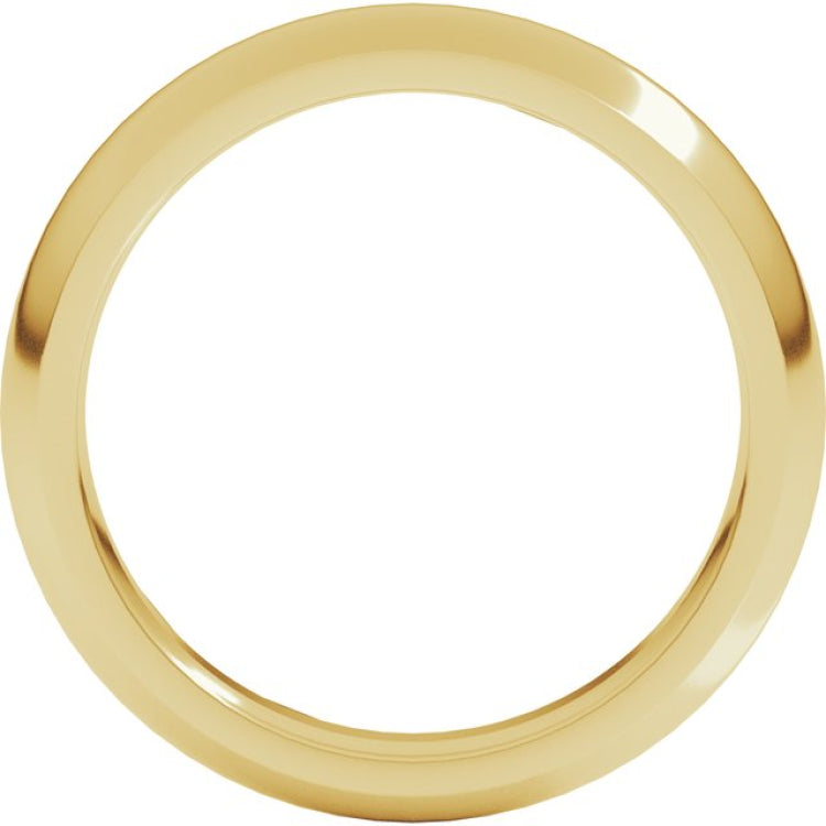 14K Yellow Gold 4 mm Comfort-Fit Half Round Band Size 8