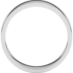 14K White Gold 5 mm Flat Band Size 7