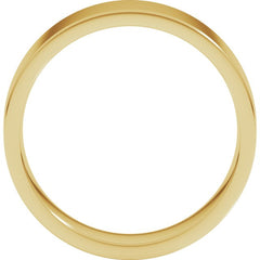 14K Yellow Gold 6 mm Lightweight Comfort-Fit Flat Band Size [cv