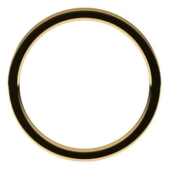 18K Yellow Gold 2 mm Flat Comfort Fit Light Band Size 4