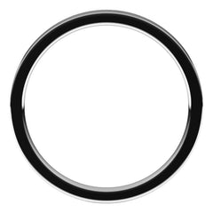 14K White Gold 2 mm Lightweight Comfort-Fit Flat Band Size 7