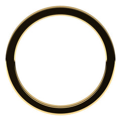 10K Yellow Gold 1 mm Comfort-Fit Flat Band Size 6.5
