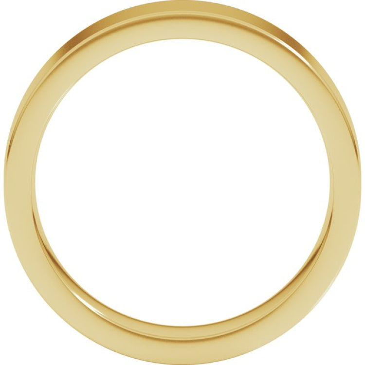 10K Yellow Gold 5 mm Comfort-Fit Flat Band Size 9.5