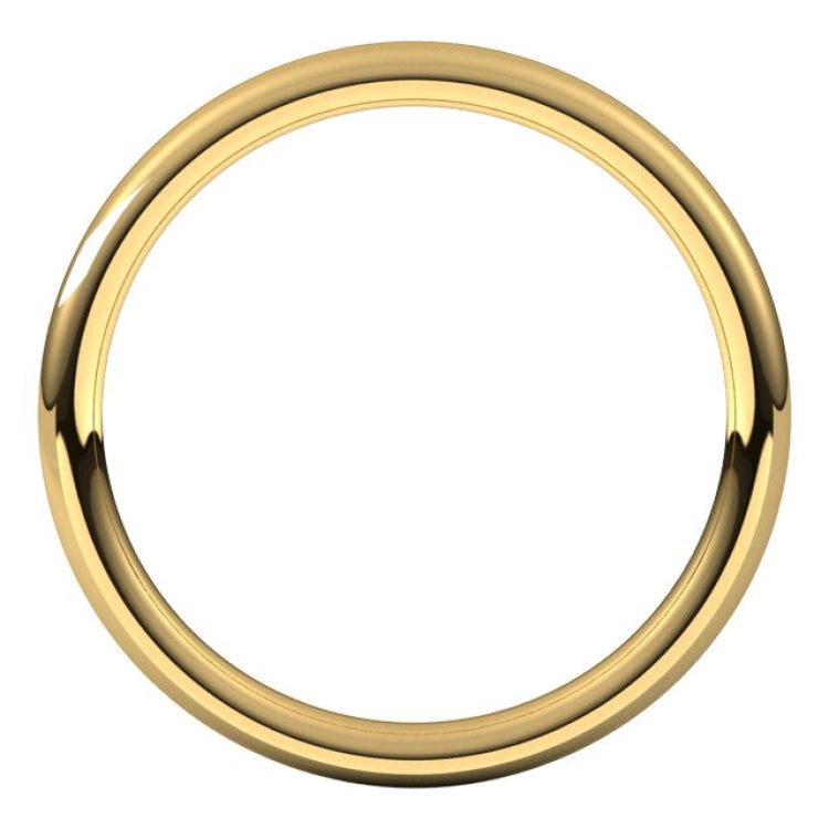 18K Yellow Gold 2 mm Comfort-Fit European-Style Band Size 7