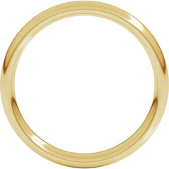 18K Yellow Gold 3 mm Comfort-Fit European-Style Band Size 9.5