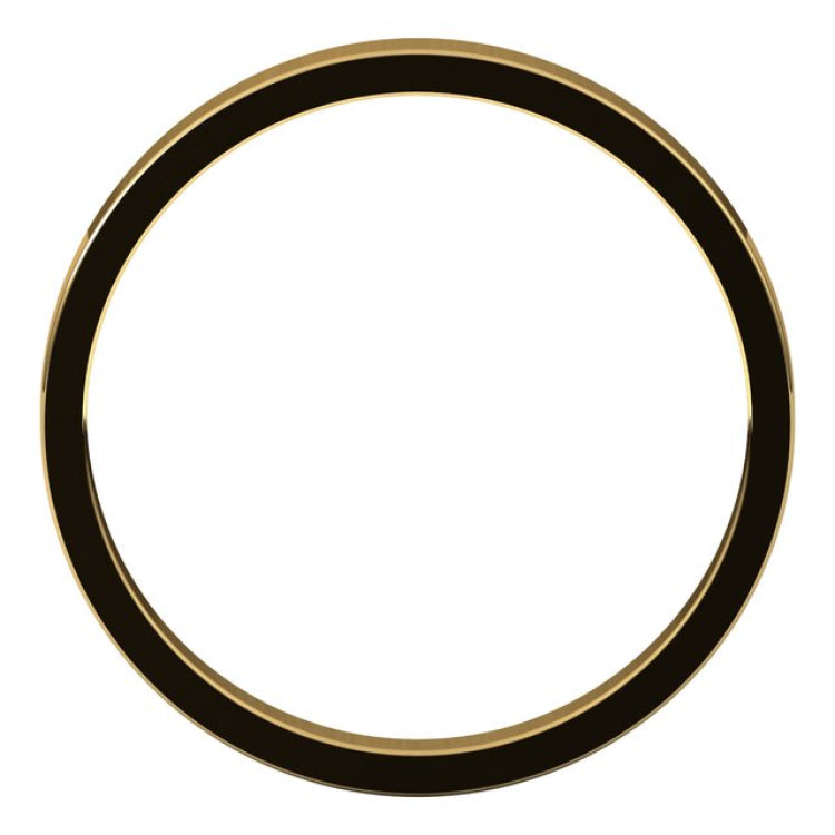 10K Yellow Gold 2.5 mm Flat Band Size 7.5