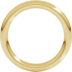 18K Yellow Gold 2.5 mm Comfort-Fit Full Round Band Size 6